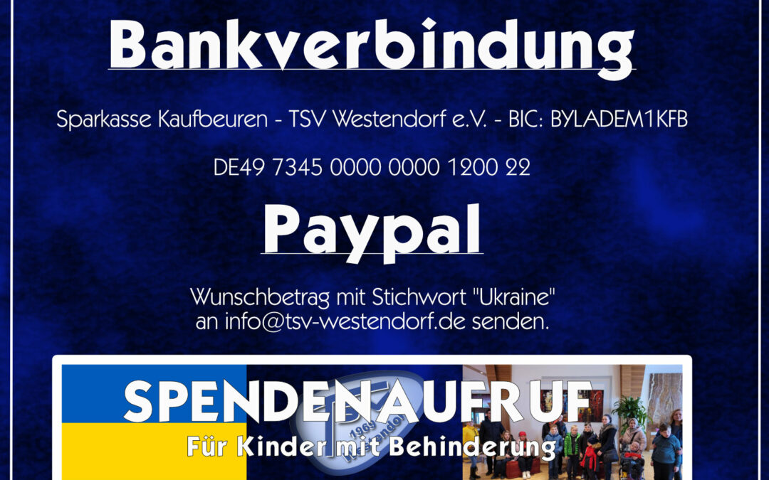 Spendenaufruf für kinder mit behinderung in der ukraine