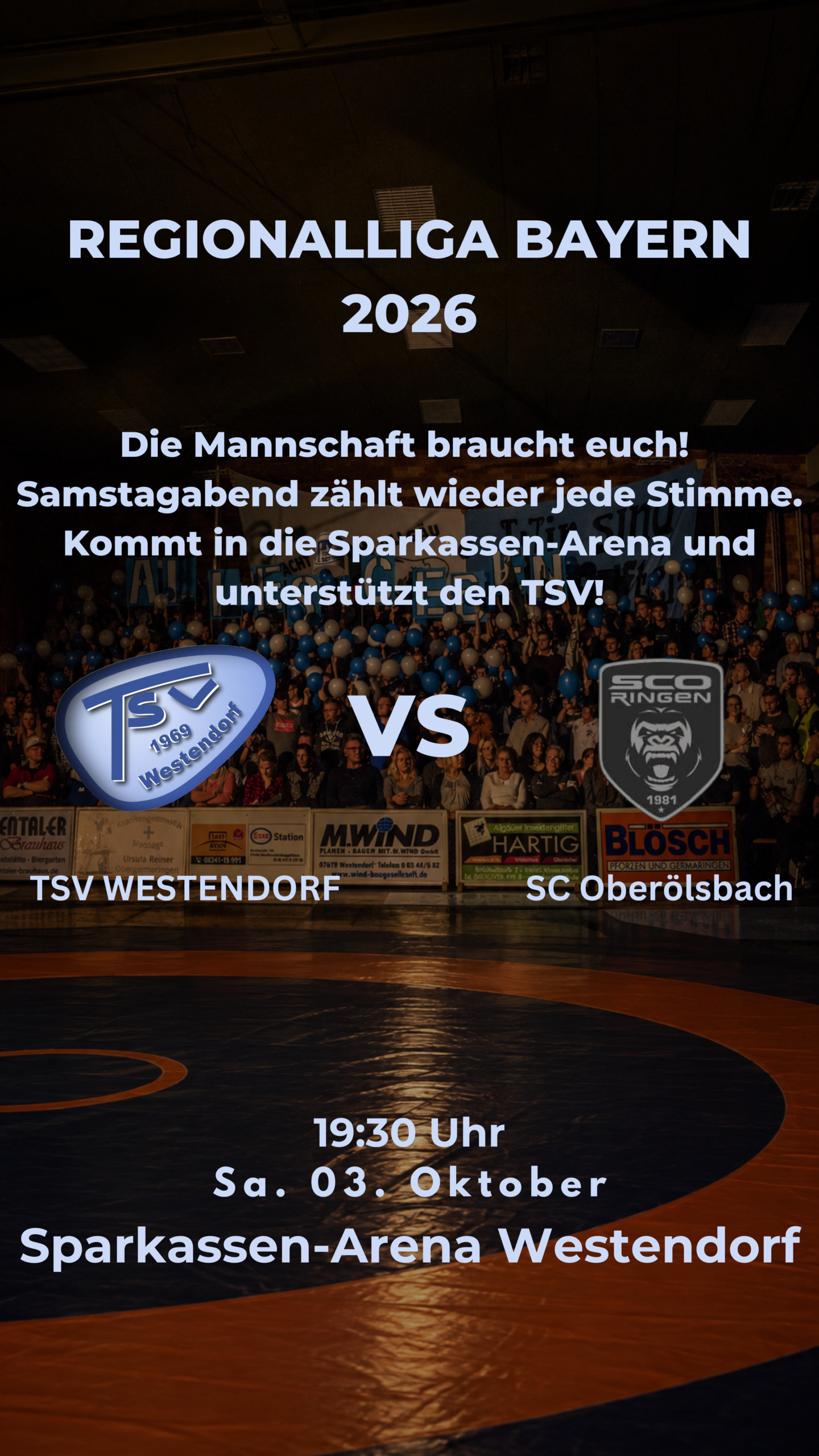 Heimkampf des TSV Westendorf gegen den SC Oberölsbach