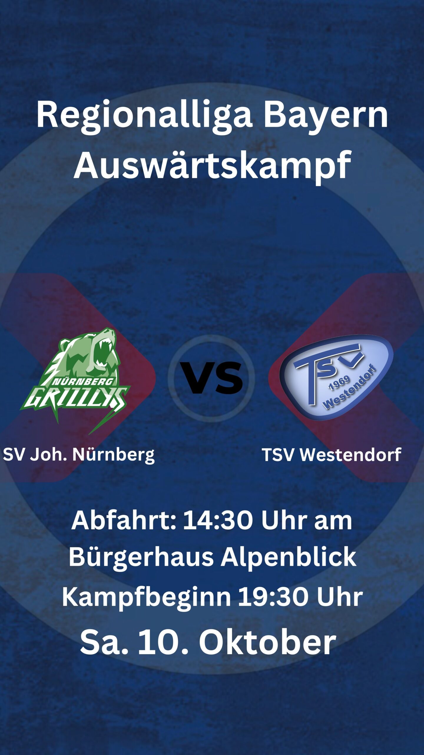 Westendorf muss zum Zweitliga-Absteiger Nürnberg Grizzlys / Topduell des fünften Kampftages